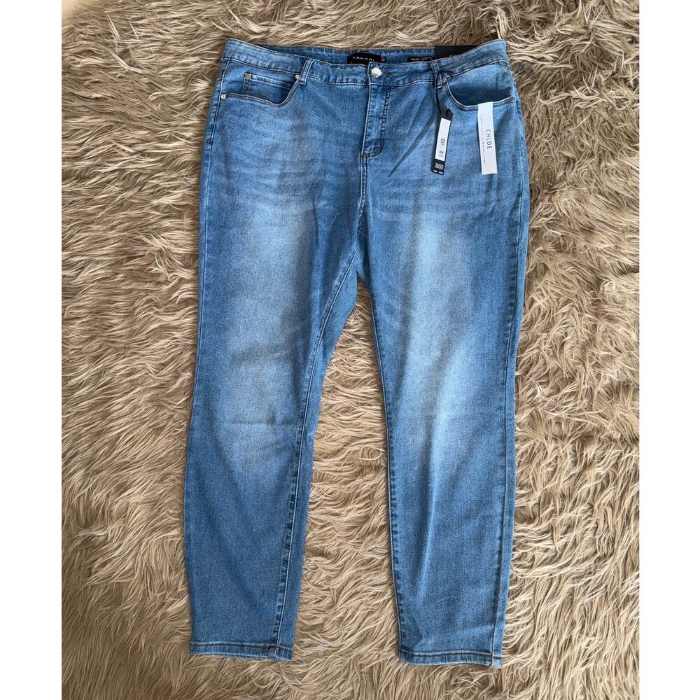 New Tahari Chloe Fit Solution Tummy Control Skinny Jeans Women's size 22W